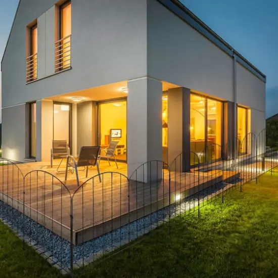 NEX&trade; Metal Panel Arch Garden Fence, 10ct. {5}