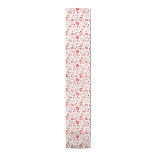 72" Valentine's Balloons & Notes Table Runner {1}
