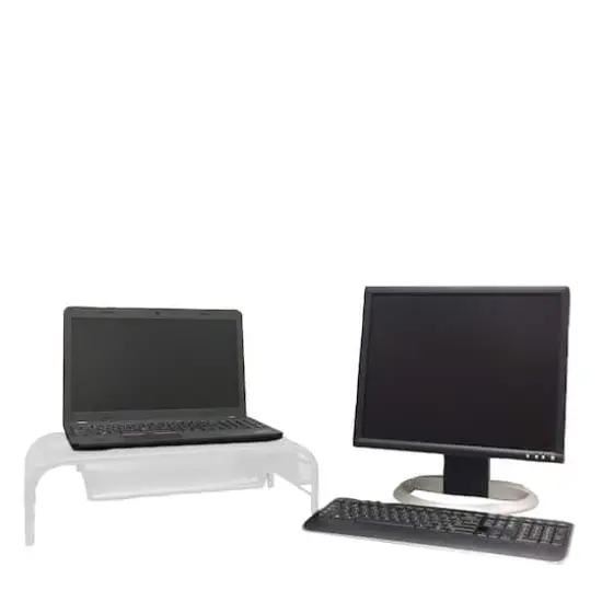 Mind Reader Metal Mesh Monitor Stand & Desk Organizer White {7}