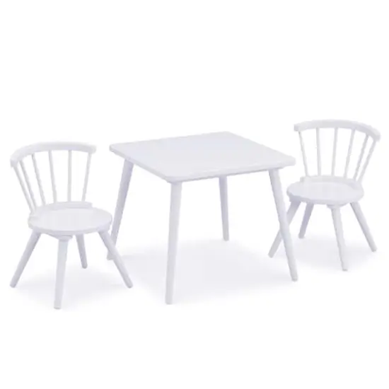 Delta Children Windsor Table & 2 Chairs Set Bianca White {5}