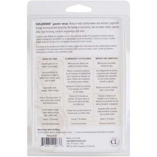 Gilders&reg; Baroque Art Paste Wax Antique Gold {3}