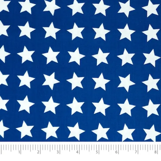 SINGER Patriotic Navy Stars Cotton Fabric {1}