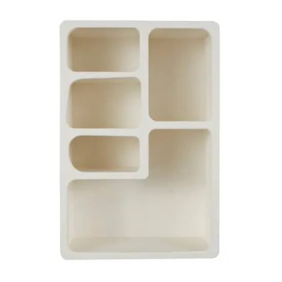24" Cream Rectangle Wall Shelf {1}