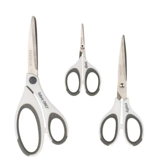 SINGER&reg; Comfort Grip 3 Piece Multipurpose Fabric Scissors Set {1}