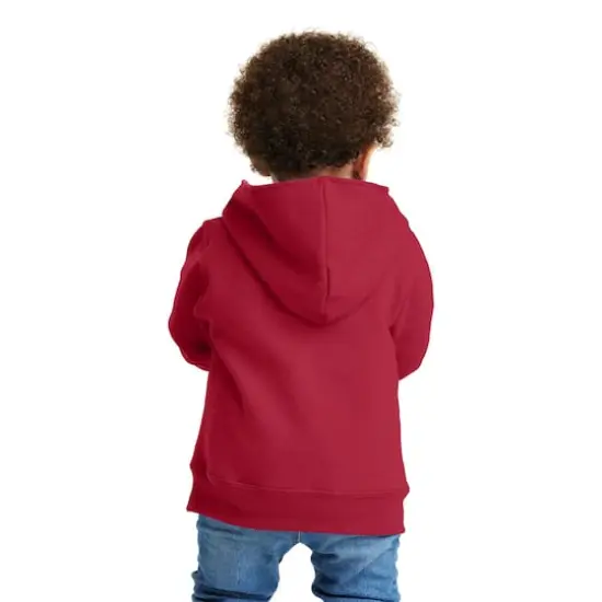 Port & Company&reg; Core Fleece Full-Zip Hooded Toddler Sweatshirt Red {6}
