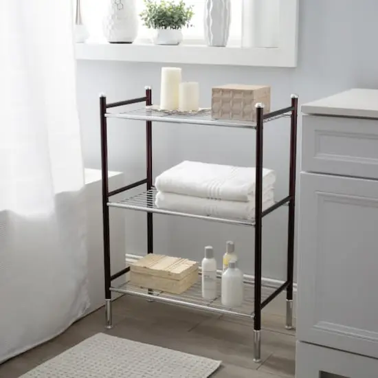 Organize It All Duplex 3 Tier Freestanding Wire Rack {4}