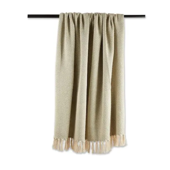 DII&reg; Handloom Chevron Throw Artichoke {6}