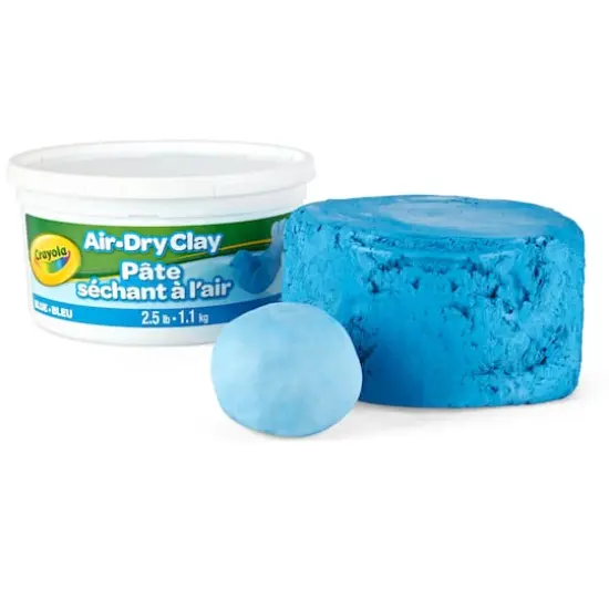 Crayola&reg; 2.5lb. Blue Air Dry Clay Tub {1}