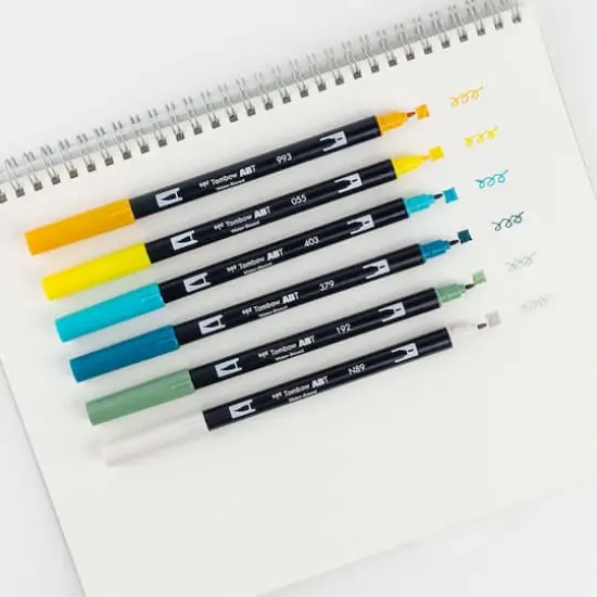 Tombow Lemon Squeezy Dual Brush Pen Set {5}