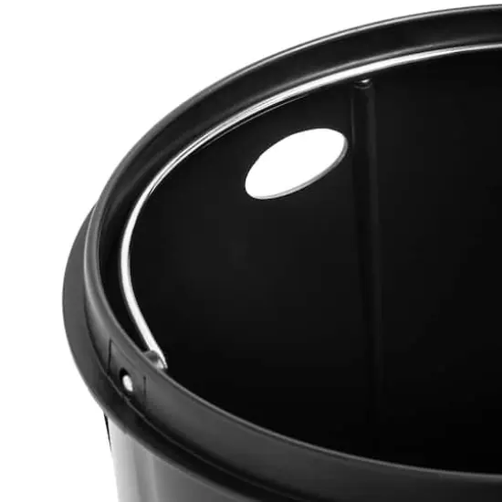 Honey Can Do 30L Soft-Close Round Stainless Steel Trash Can {8}