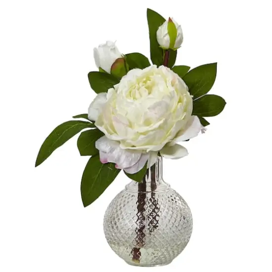 11.5" Peony in Textured Vase, 2ct. {3}