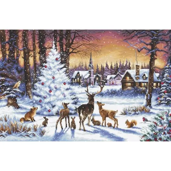 Letistitch Christmas Wood Counted Cross Stitch Kit {1}