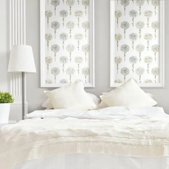 RoomMates Mum Floral Peel & Stick Wallpaper Gray {6}