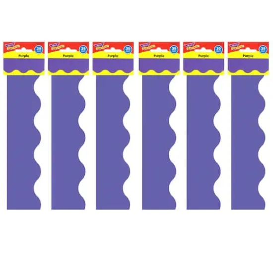 Trend Enterprises&reg; Terrific Trimmers&reg; Classic Borders, 234ft. Purple {1}