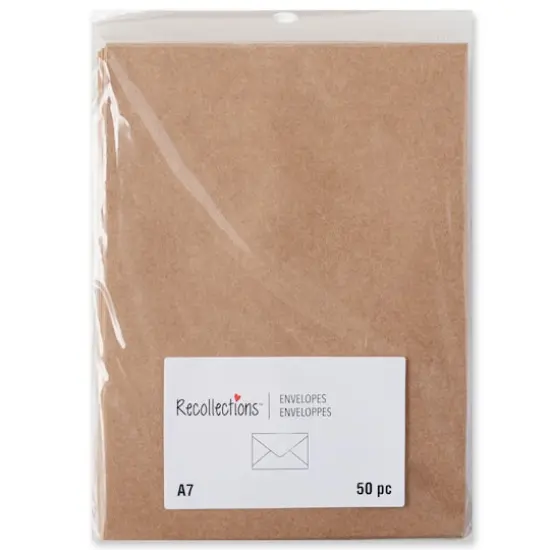 Kraft Envelope Value Pack, 50ct. by Recollections™, 5.25" x 7.25" {4}