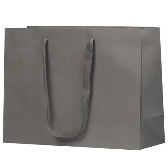 JAM Paper 16" Matte Gray Heavy Duty Gift Bags, 3ct. {4}