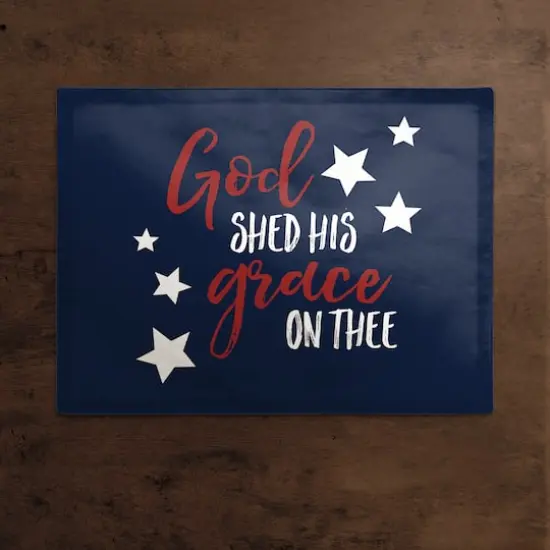 God Shed His Grace On Thee Twill Placemat {3}