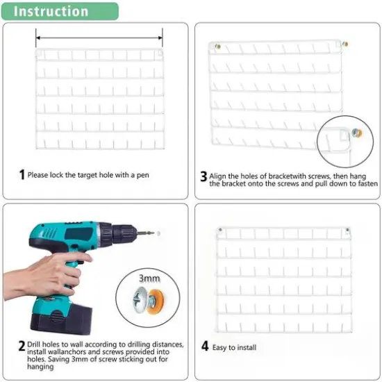 NEX&trade; White 54-Spool Metal Thread Rack, 2ct. {5}