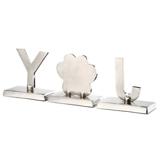 5" Gold Sparkle JOY Stocking Holders, 3ct. {7}