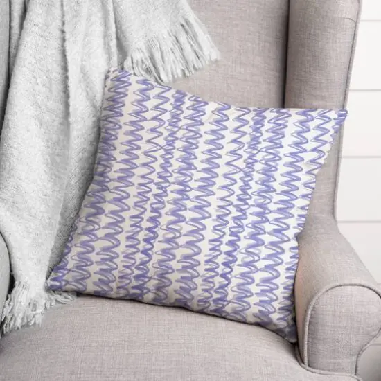 18" Squiggles Throw Pillow Blue {3}