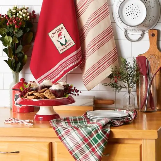 DII&reg; Assorted Little Gnome Dishtowel Set {9}