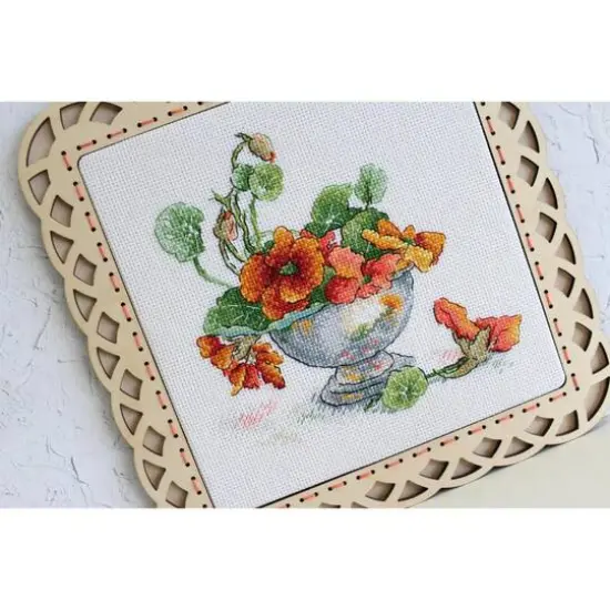 MP Studia Nasturtium Cross Stitch Kit {8}