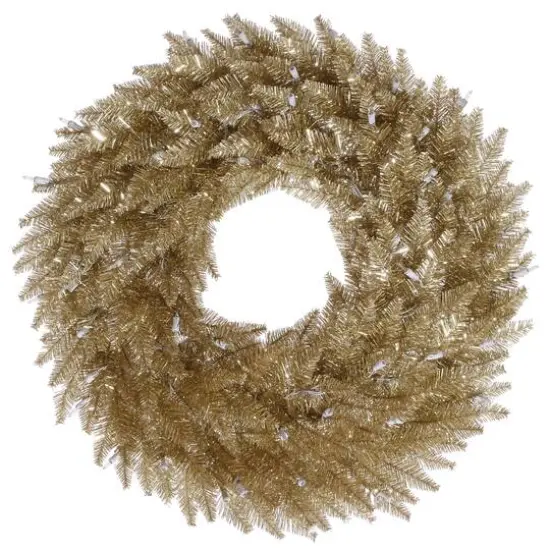 48" Unlit Champagne Fir Artificial Christmas Wreath {1}