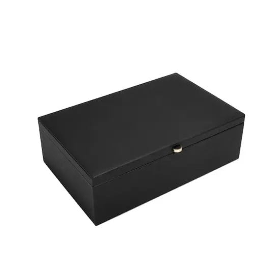 Lilarie & Co. Medium Jewelry Box with Removable Tray Black {1}