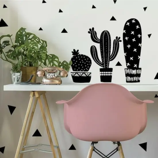 RoomMates Geo Cactus Peel &Stick Wall Decals {4}