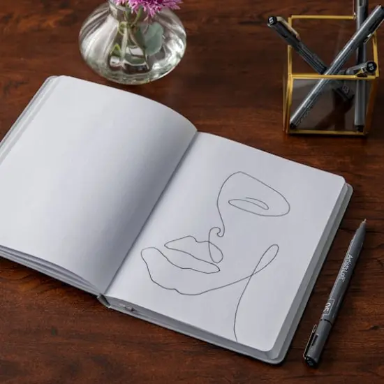 6" x 8" Hardcover Dot Journal by Artist's Loft&trade; Stone {3}