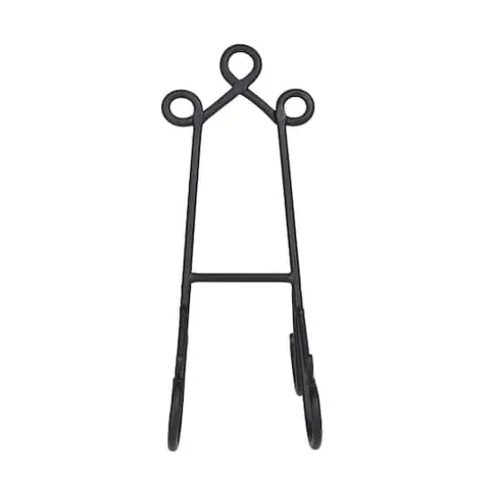 14" Black Metal Traditional Easel {11}