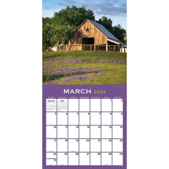 TF Publishing 2024 Barns Wall Calendar {4}