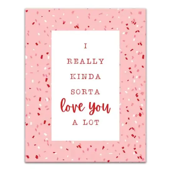 Really Love You Confetti Canvas Wall Art {1}