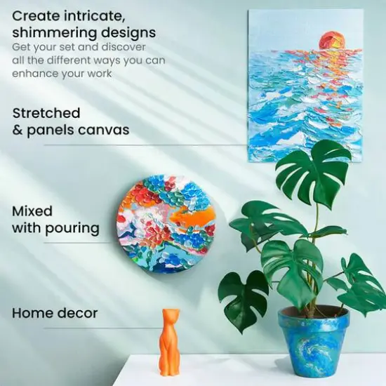 Arteza&reg; Classic Elements Metallic Acrylic Paint Set {6}