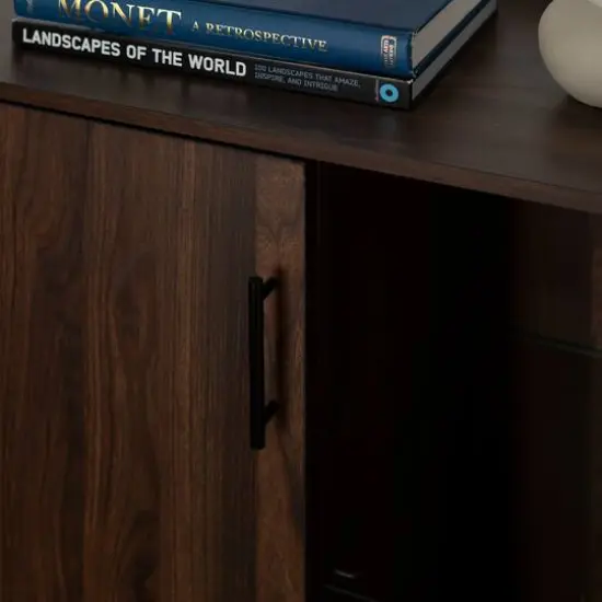 Walker Edison 30" Dark Walnut 1 Door Modern Wood Accent Cabinet {5}