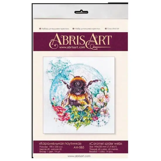 Abris Art Caramel Spider Web Cross-Stitch Kit {3}