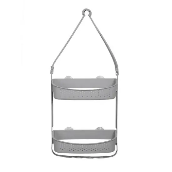 Bath Bliss 2 Way Convertible Shower Caddy Gray {2}