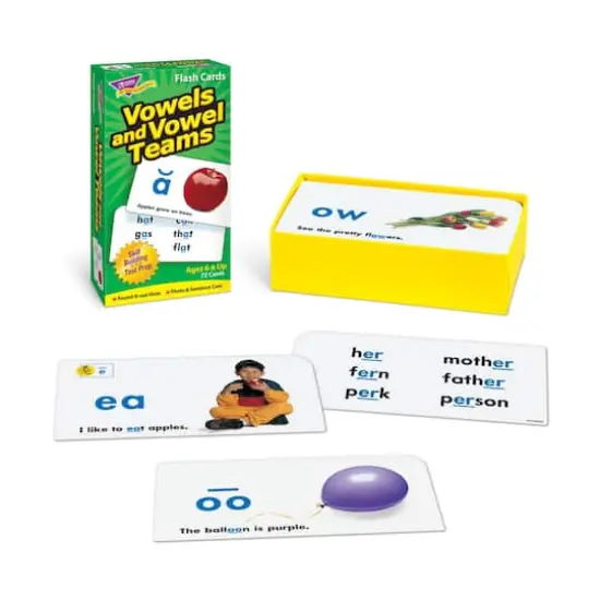 Trend Enterprises® Vowels and Vowel Teams Skill Drill Flash Cards {4}
