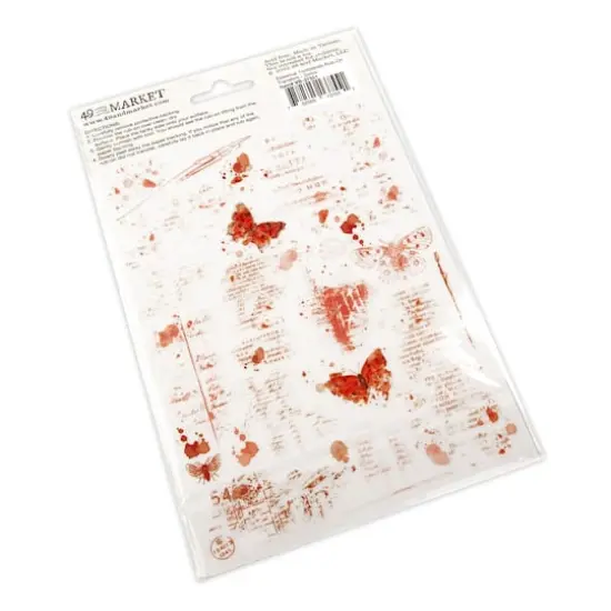 49 And Market Essential Textblends Rub-On Transfers Salsa {4}