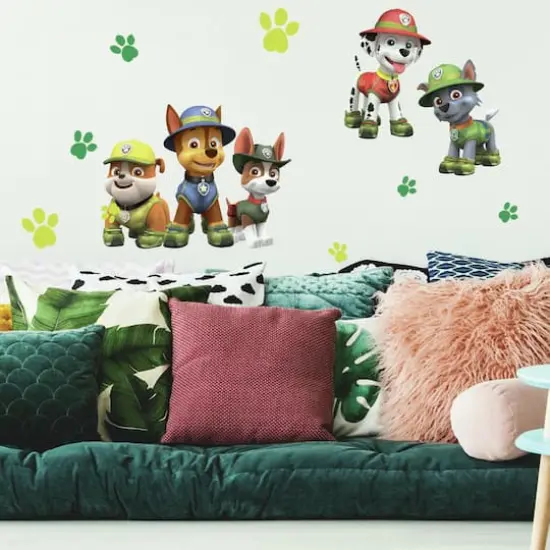 RoomMates Paw Patrol Jungle Peel & Stick Giant Wall Decals {1}