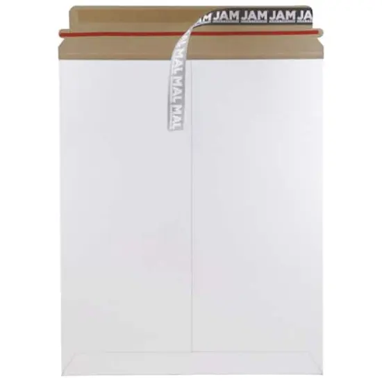 JAM Paper 11" x 13.5" Flat Photo Mailer Peel & Seal Closure Envelopes, 6ct. White {4}