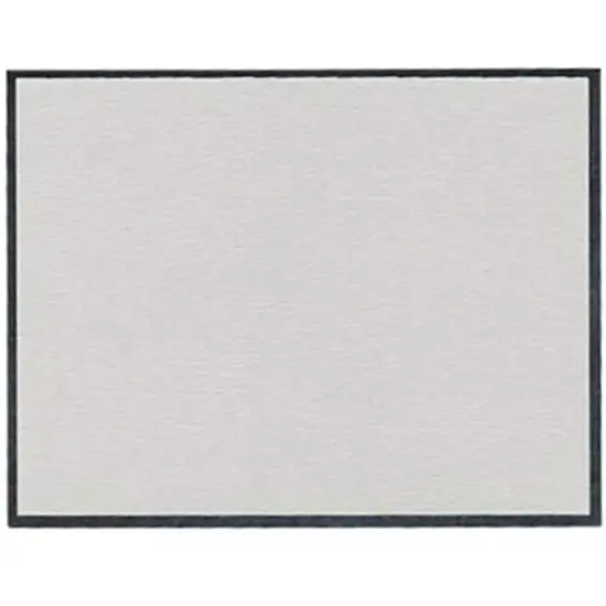 JAM Paper A2 Gray Linen with Silver Foil Trim Notecards {1}