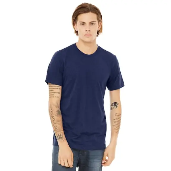 BELLA+CANVAS&reg; Adult Unisex Tri Blend T-Shirt Navy {3}