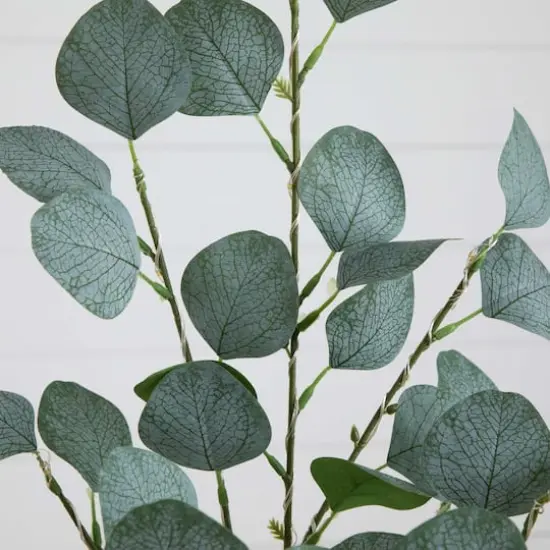 2ft. Pre-Lit Artificial Eucalyptus Tree with Warm White LED Lights {4}