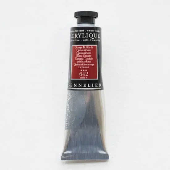 Sennelier Extra Fine Artists' Acrylic Paint, 60mL 642 Quinacridone Burnt Orange {1}