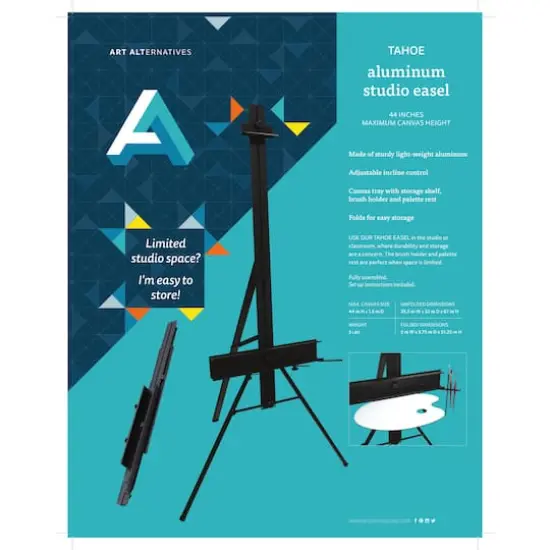 Art Alternatives Tahoe Aluminum Studio Easel {4}