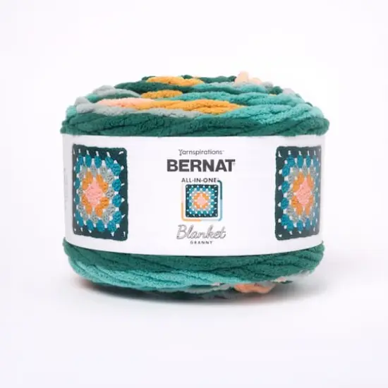 Bernat&reg; All in One&trade; Blanket Granny&trade; Yarn Seaside Shine {1}