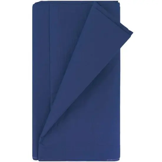 JAM Paper 108" Rectangular Plastic Lined Paper Table Cover Navy Blue {3}