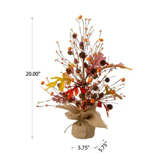 20" GlitzHome&reg; Harvest Tree Tabletop D&eacute;cor {13}