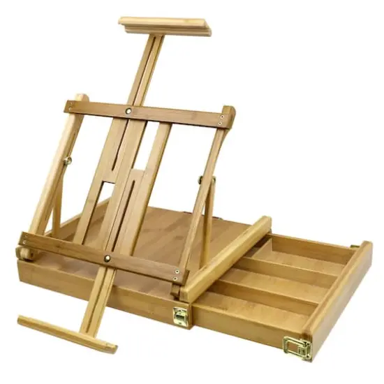 Art Alternatives Bamboo Ravenna Tabletop Sketch Box Easel {4}